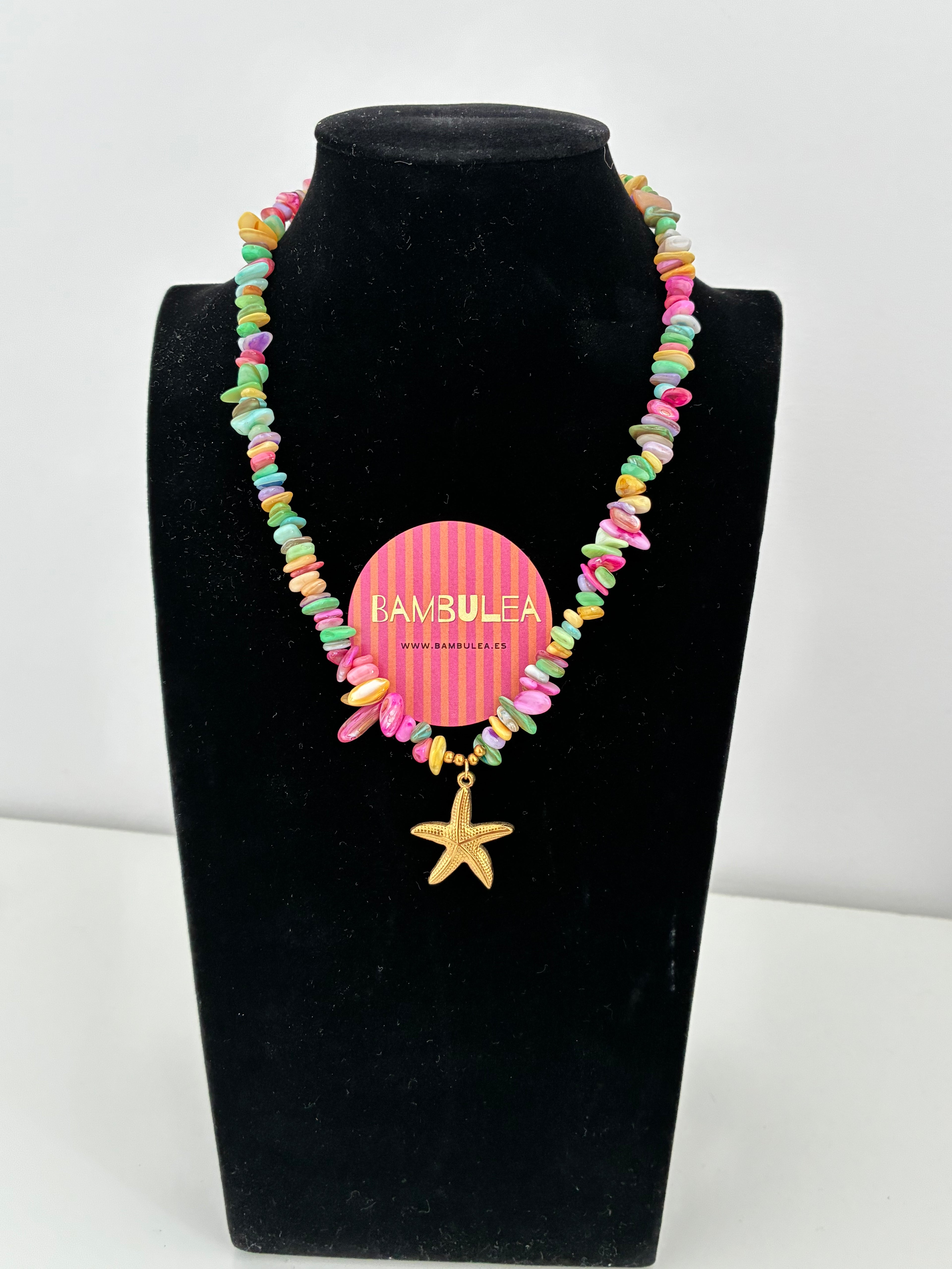 Collar piedra marina con estrella