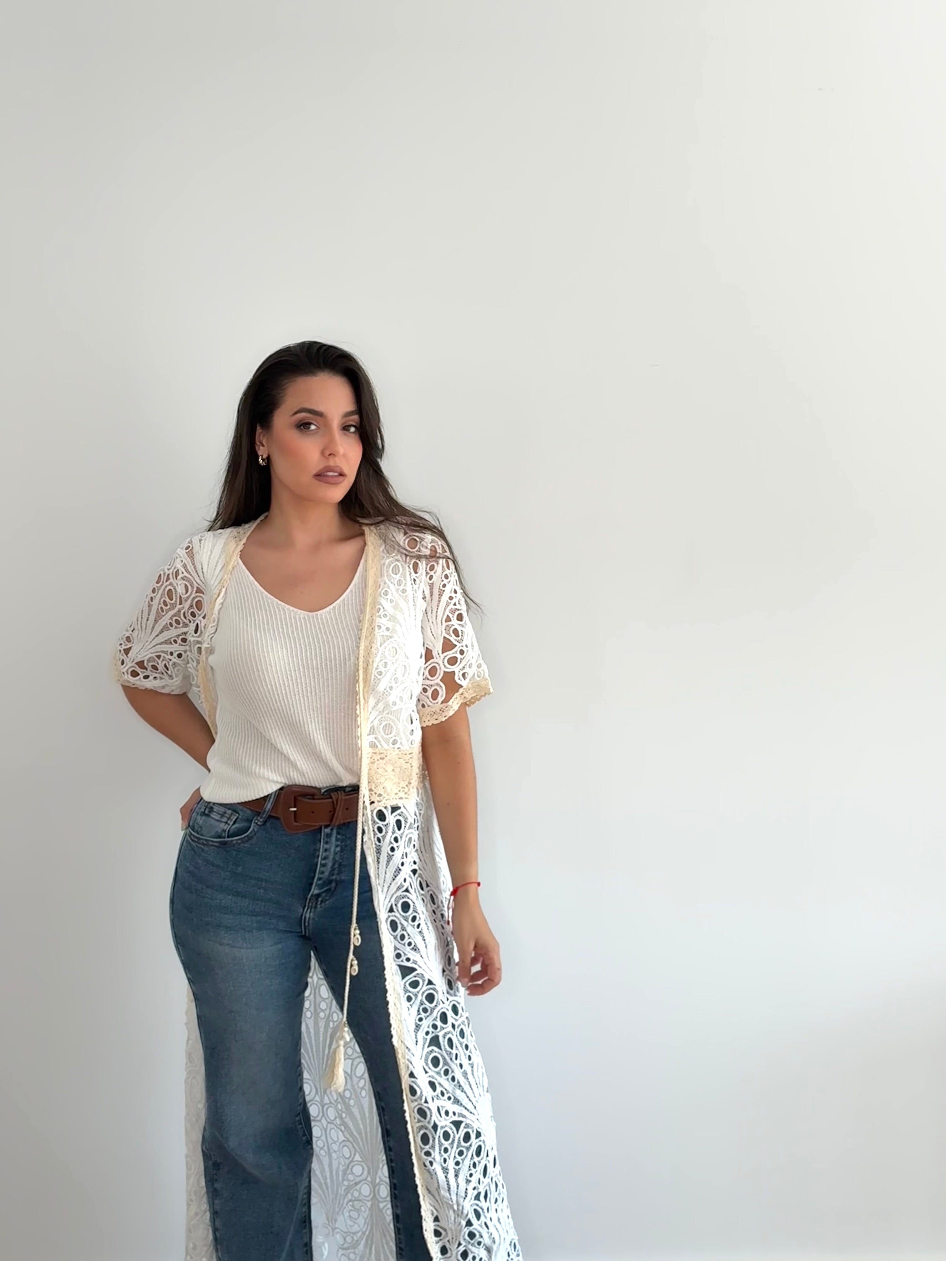 Pantalón Demin Wide Leg push pu