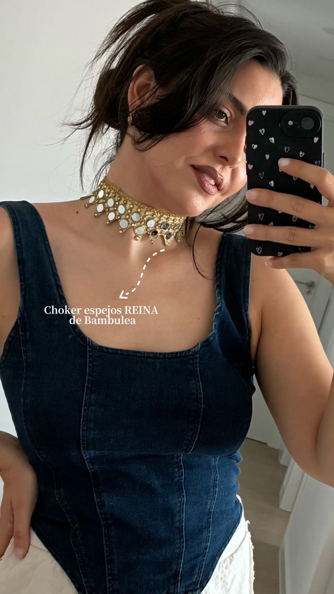 Choker espejos Bambulea distintos modelos