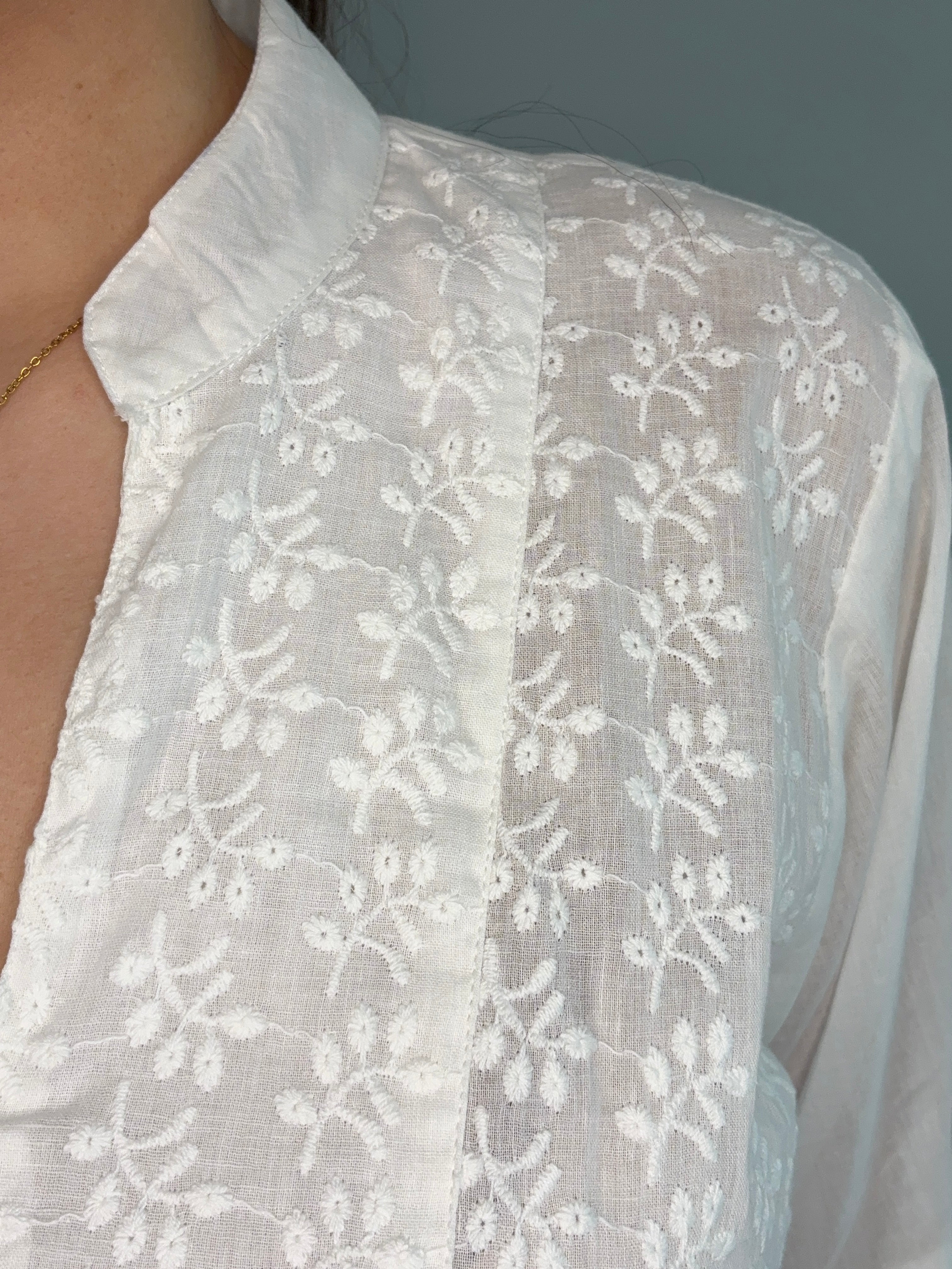 Blusa bohemia blanca