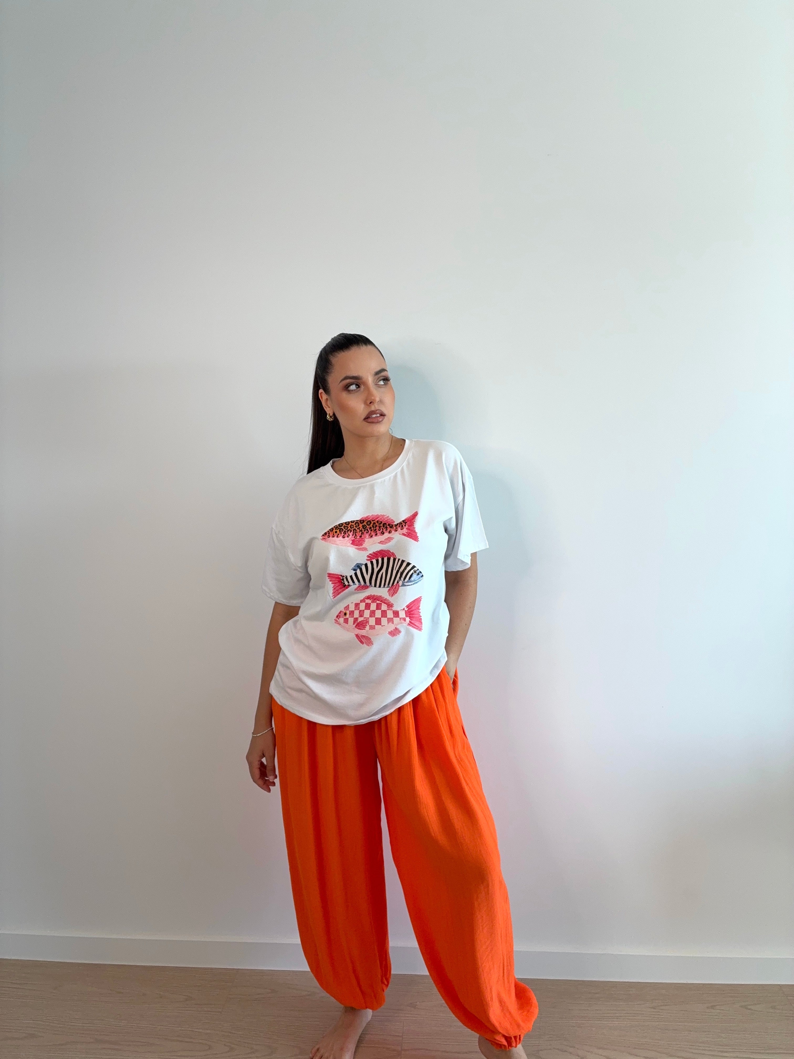 Camiseta básica overside Fish