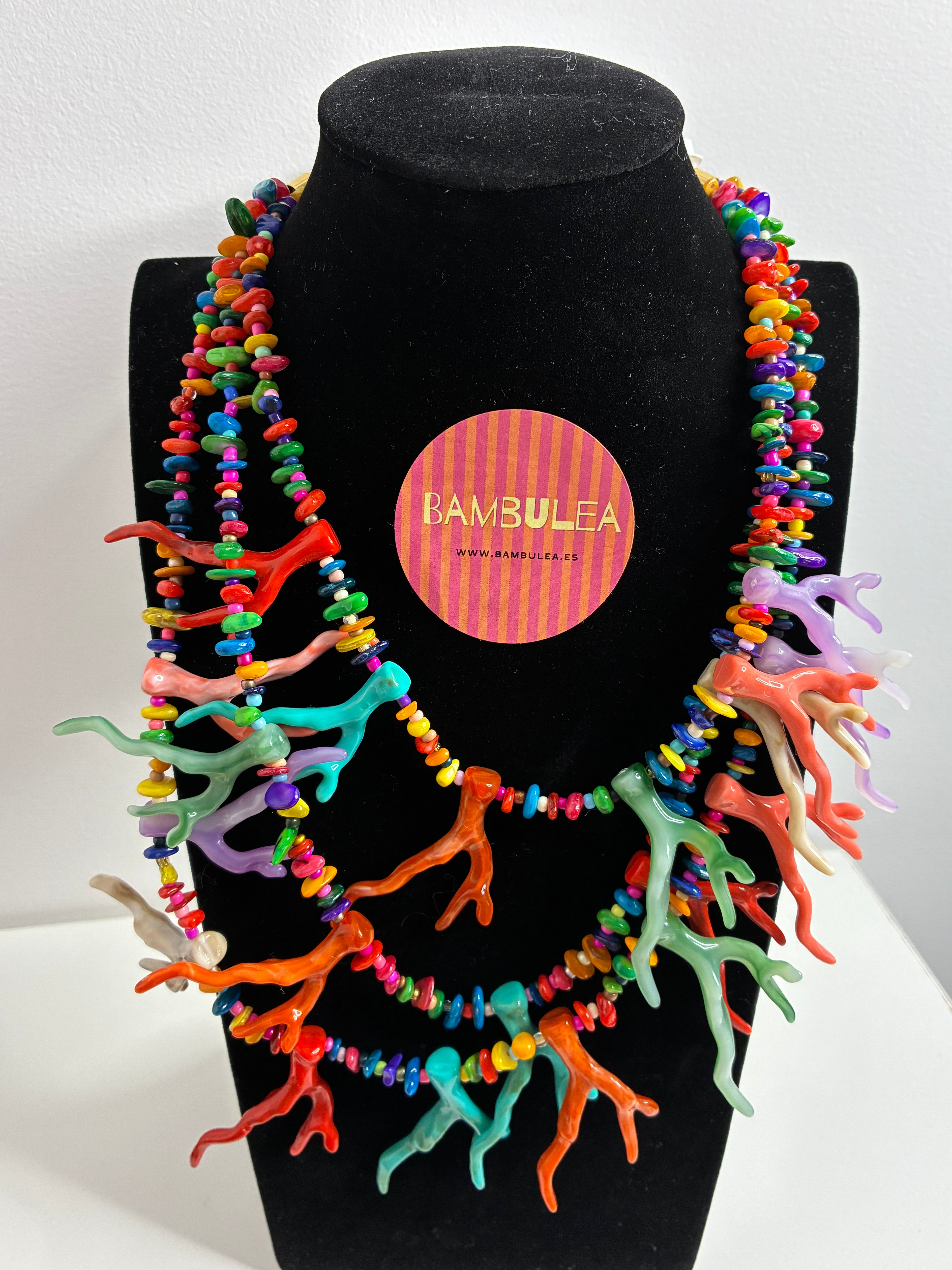 Collar coral multicolor