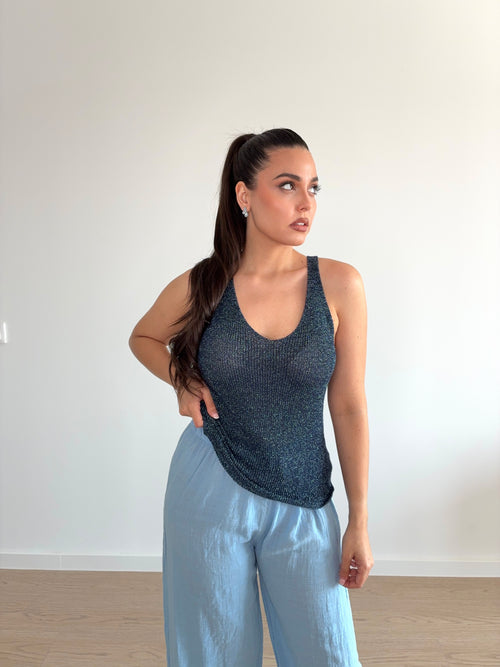 Blusa de hilo de brillo
