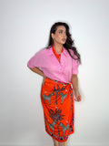 Camisa lino rosa