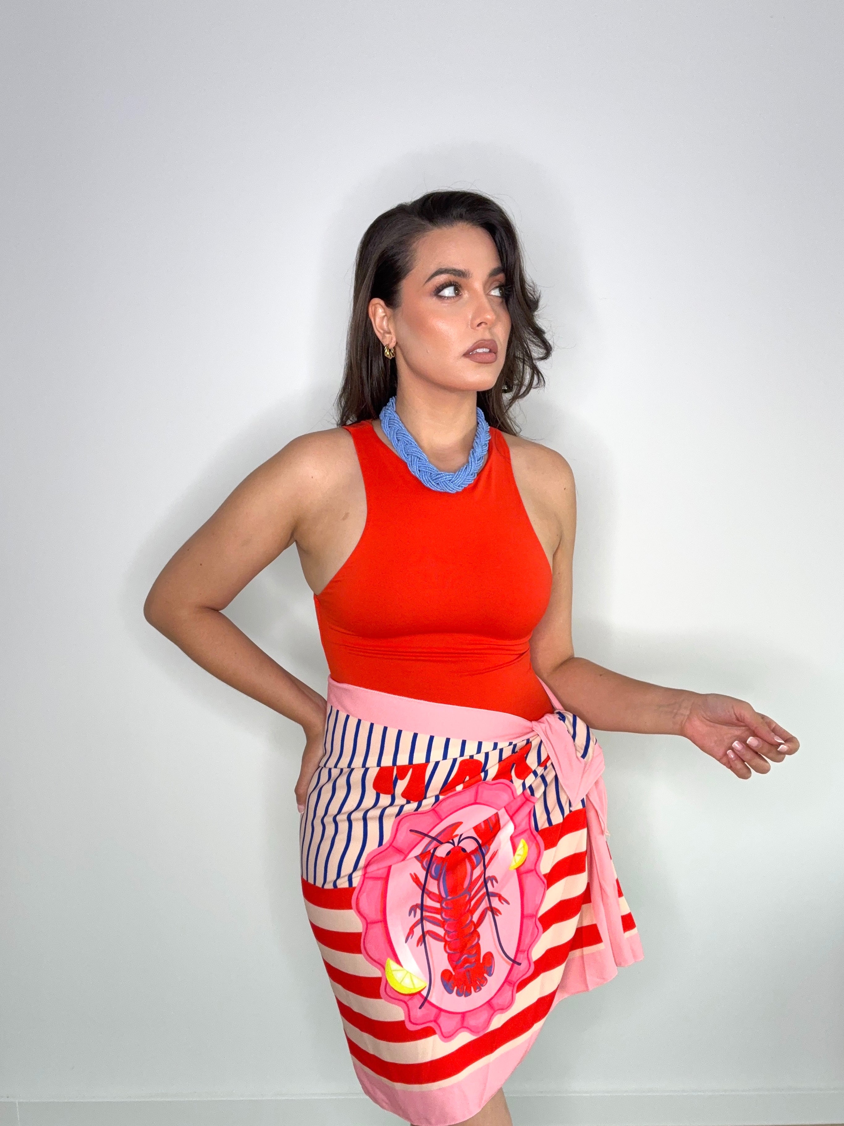 Falda pareo corta langosta