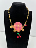 Collar cerezas acero
